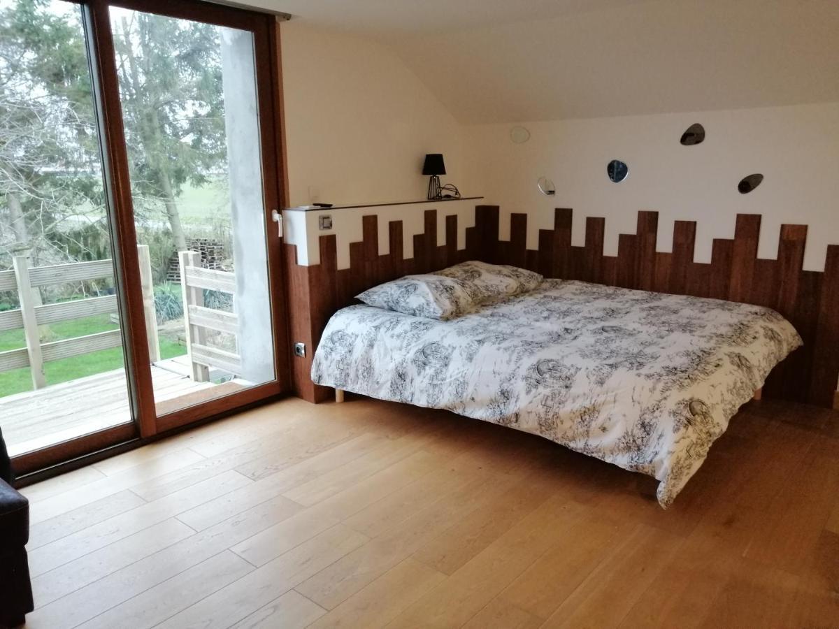 Etage A La Ferme Avec Piscine Interieure Privative, Selon Date Bassee Exterior photo